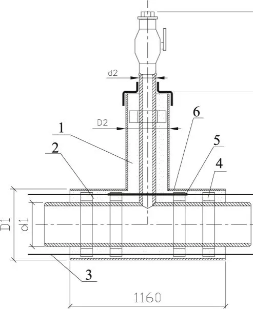 Тройник с шаровым краном воздушника ППУ