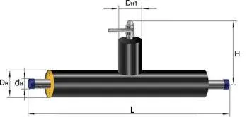 Тройник с шаровым краном воздушника ППУ